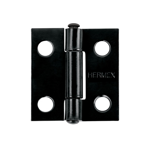 [45632] Bisagra rectangular 1 x 7/8', acero negro mate, HERMEX BR-106