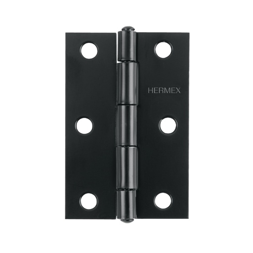 [45637] Bisagra rectangular 3-1/2 x 2-1/8', acero negro mate, HERMEX BR-356