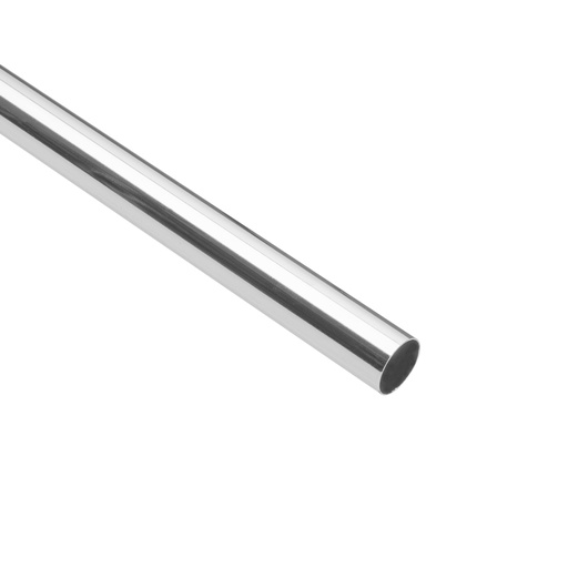 [45895] Tubo redondo para clóset, 1.2 m, cromo brillante, HERMEX TR-512