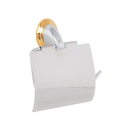 [45981] Portarrollo con cubierta, cromo-oro, FOSET AQUA AQA-82G