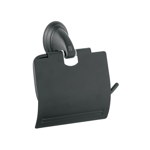[45983] Portarrollo con cubierta, negro, FOSET AQUA AQA-82M