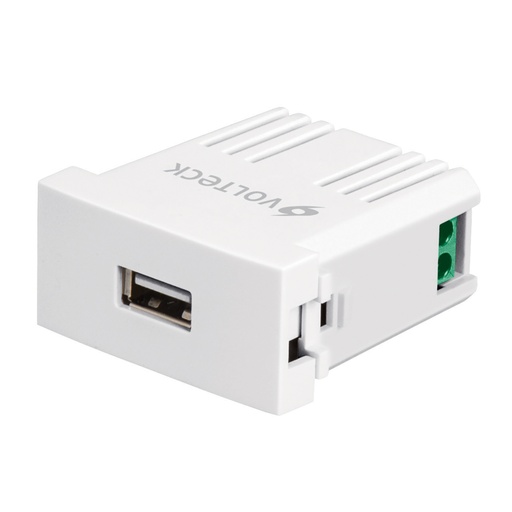 [46086] Cargador USB a la pared, 2.1A, línea Oslo, color blanco CUSB-OB