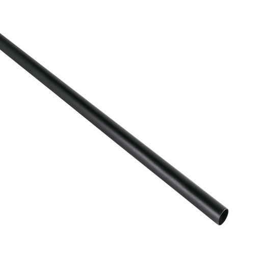 [46581] Tubo redondo para clóset, 3 m, negro mate, HERMEX TR-530N