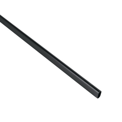 [46584] Tubo ovalado para clóset, 3 m, negro mate, HERMEX TO-530N