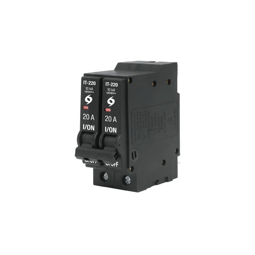 [46704] Interruptor de 2 polos 20 A, enchufable en blíster, VOLTECK IT-220