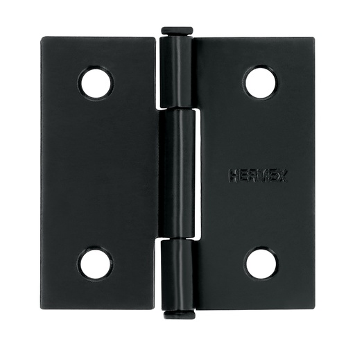 [46706] Bisagra cuadrada 2', acero negro mate, cabeza plana, HERMEX BC-206P