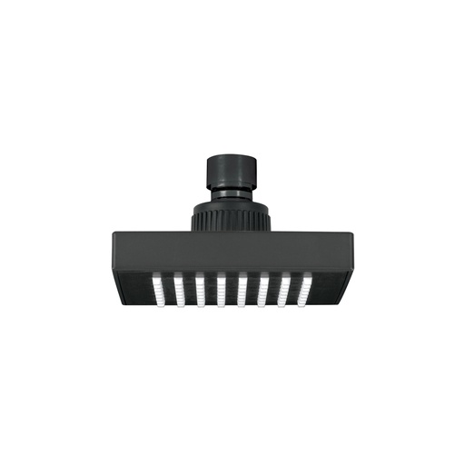 [46745] Regadera cuadrada 4', ABS, sin brazo, negro, AQUA R-403SM