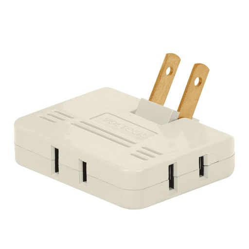 [46812] Multicontacto triple,tipo bisagra,entradas laterales VOLTECK MUL-340