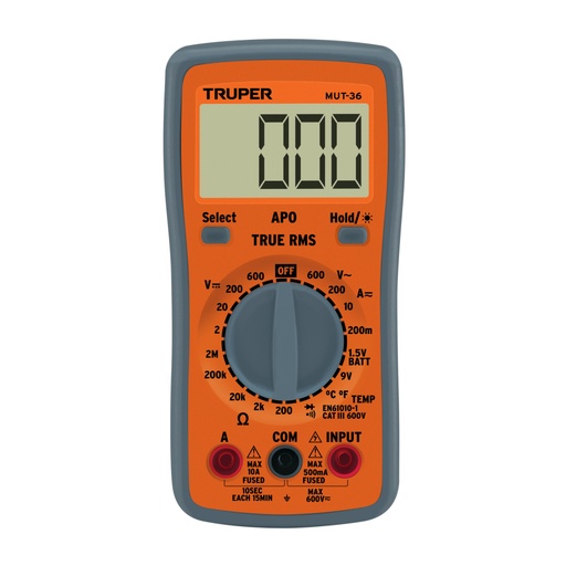 [100360] Multímetro digital profesional, TRUPER MUT-36