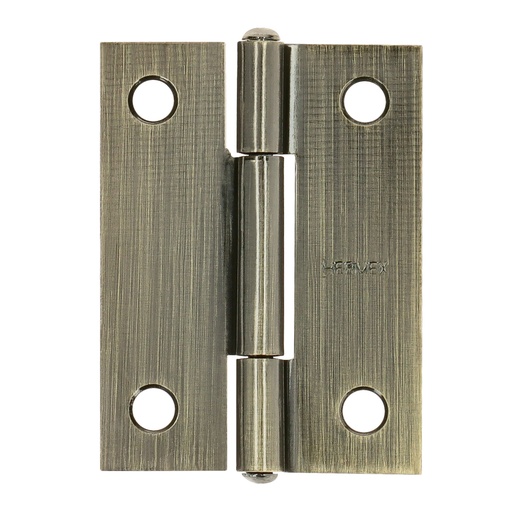 [46911] Bisagra rectangular 2 x 1-1/2', latón antiguo, HERMEX BR-202