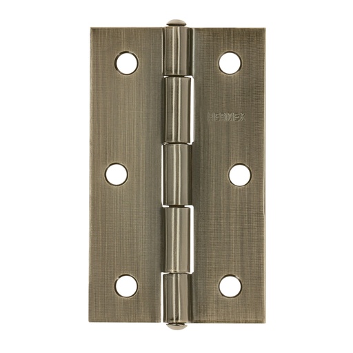 [46914] Bisagra rectangular 3-1/2 x 2-1/8', latón antiguo, HERMEX BR-352