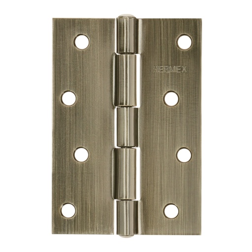 [46915] Bisagra rectangular 4 x 2-3/4', latón antiguo, HERMEX BR-402