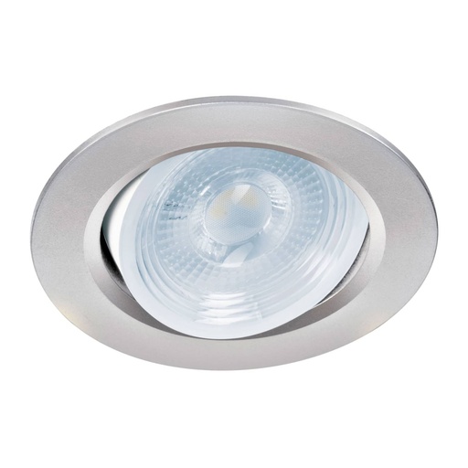 [46946] Luminario LED empotrable 5W 6500K, redondo, cromo, VOLTECK EMP-105L