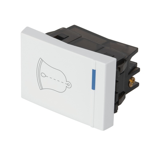[47053] Interruptor para timbre, 1.5 módulos, línea Española, blanco APTI15-EB