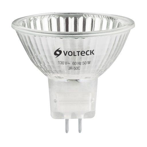 [47254] Lámpara de halógeno transp. 50 W tipo MR16 en caja, VOLTECK JR-50C