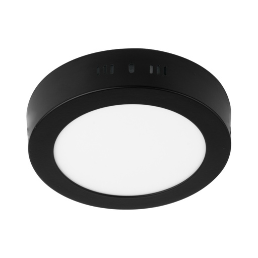 [47395] Luminario LED plafón 6W 6500K, redondo, negro, VOLTECK PLA-223L