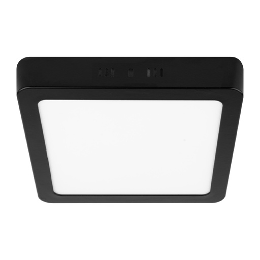 [47417] Luminario LED plafón 18W 6500K, cuadrado, negro, VOLTECK PLA-232L