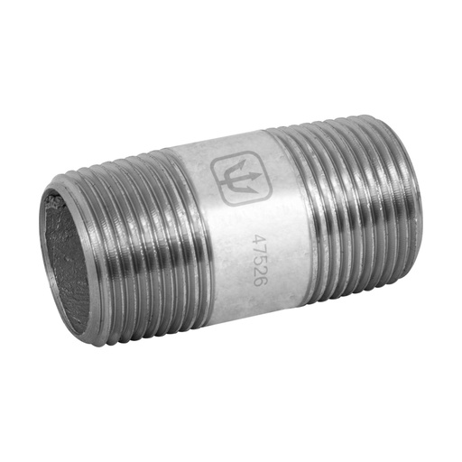 [47526] Niple de acero galvanizado 3/4' x 2', FOSET CG-411