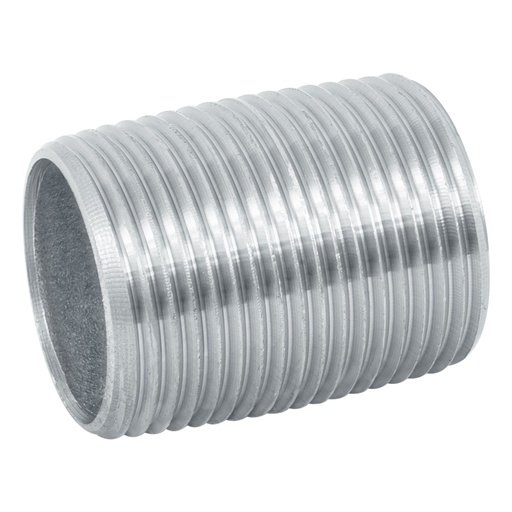 [47538] Niple de acero galvanizado 1' cuerda corrida, FOSET CG-473