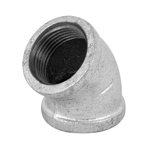[47541] Codo 45° acero galvanizado de 1', FOSET CG-863