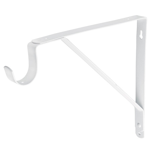 [47706] Ménsula reforzada blanca 11 x 12', con gancho, FIERO MED-12BG