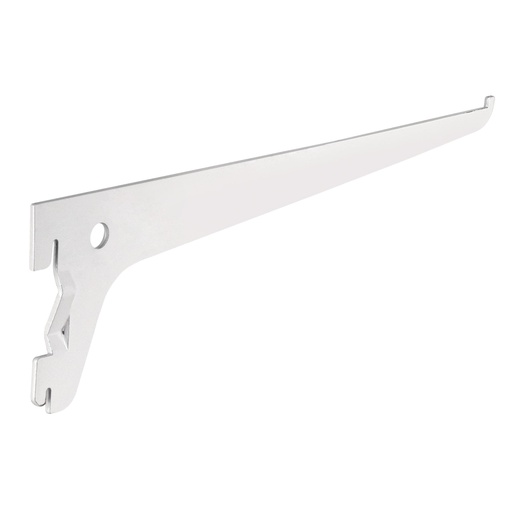 [47708] Ménsula plana blanca para cremallera sencilla, 25cm, FIERO SOMO-10MS