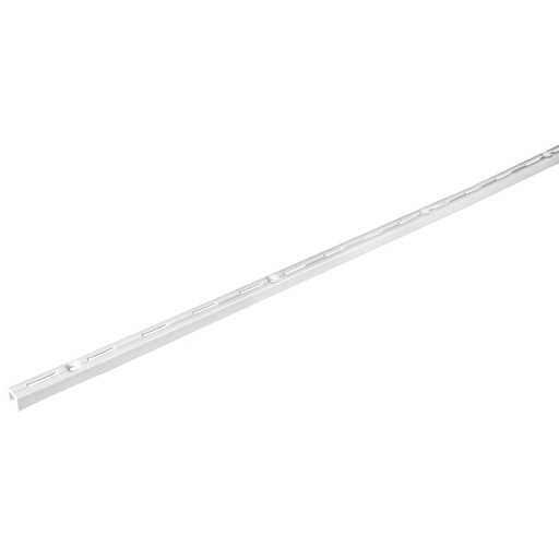[47710] Cremallera sencilla blanca para ménsulas planas, 1m, FIERO SOMO-10CS
