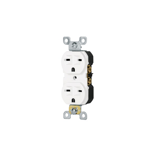 [47722] Contacto dúplex, cara de chino, Standard, blanco, VOLTECK CODO-CHSB