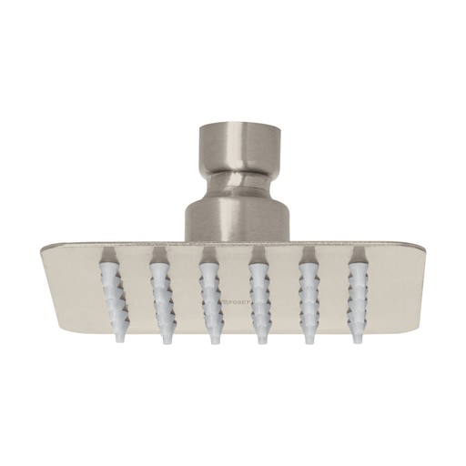 [47741] Regadera cuadrada 4', acero inox, sin brazo, satín, TÚBIG R-413SN
