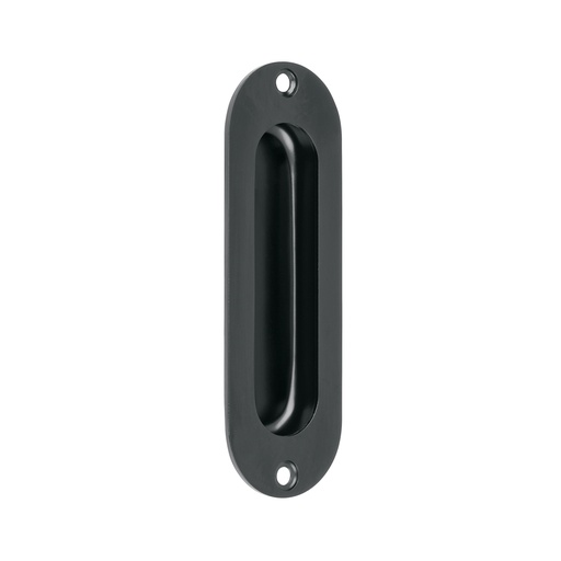 [47800] Jaladera de embutir ovalada, negro mate, HERMEX JALE-62