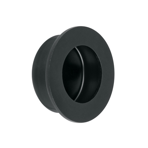 [47801] Jaladera de embutir circular No. 2, negro mate, HERMEX JALED-62