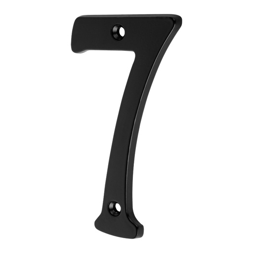 [47860] Número 7 de latón sólido 4', negro, HERMEX NUCH-7N