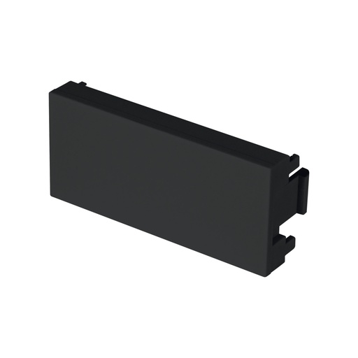 [47885] Tapón ciego negro de 1 módulo, línea Lisboa, VOLTECK TA-LN