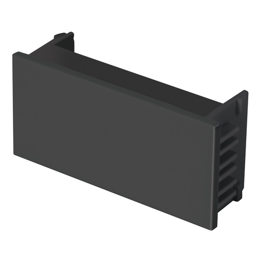 [47996] Tapón ciego, 1 módulo, línea Española, color negro, VOLTECK TA-EN