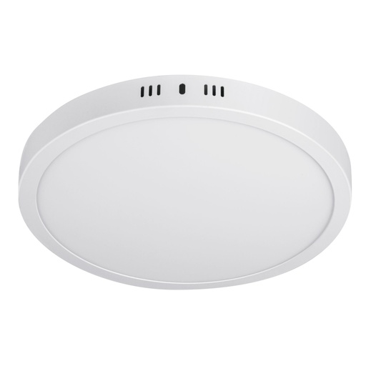 [48259] Luminario LED plafón24W 3000K, redondo, blanco, VOLTECK PLA-209LC