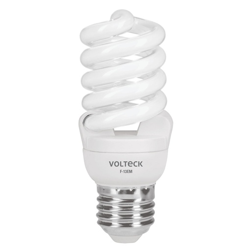 [48504] Lámpara espiral mini T2 13 W luz de día en blíster, VOLTECK F-13EM