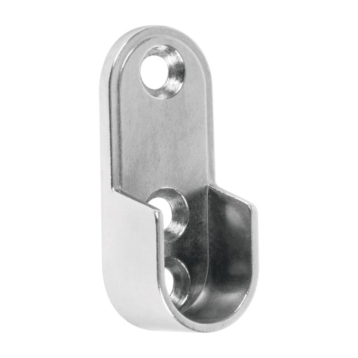 [48978] Brida para tubo ovalado de clóset, niquelado, HERMEX BTO-5