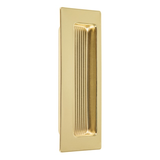 [48991] Jaladera de embutir rectangular, latón brillante, HERMEX JALE-11