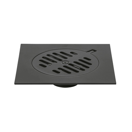 [49539] Resumidero cuadrado 6'x6', metálico, negro, FOSET BASIC RS-603M
