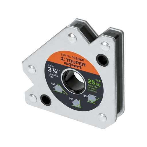 [102860] Escuadra magnética para soldar de 3-1/4' carga 25 kg, EXPERT ESM-3X