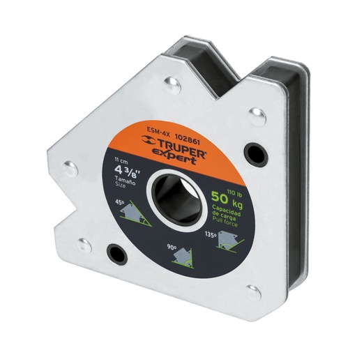[102861] Escuadra magnética para soldar de 4-3/8' carga 50 kg, EXPERT ESM-4X