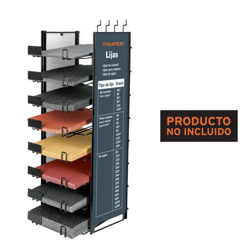 [50208] Rack para lijas, TRUPER R-LIJ