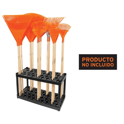 [55863] Rack de plástico para escobas, TRUPER R-ES