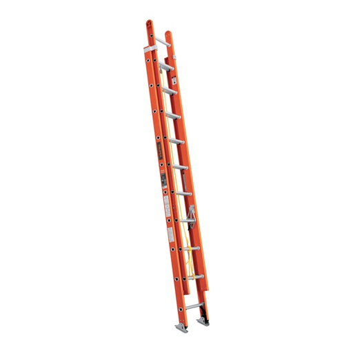 [100228] Escalera de extensión, tipo II, 20 peldaños, fibra de vidrio ESE-220FV