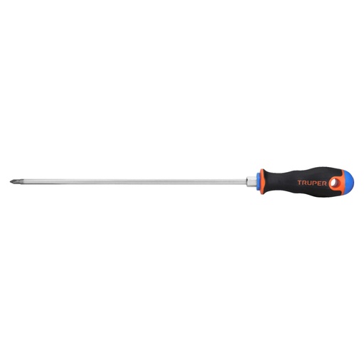 [100837] Desarmador de cruz 3/16' x 10' mango Comfort Grip, TRUPER DP-3/16X10B