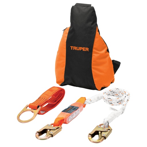[100886] Kit contra caídas con arnés de un anillo, ANSI, TRUPER ARN-KIT-1A