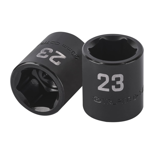 [100896] Dado de impacto de 23 mm, 6 puntas, cuadro 1/2', TRUPER D-7423-M