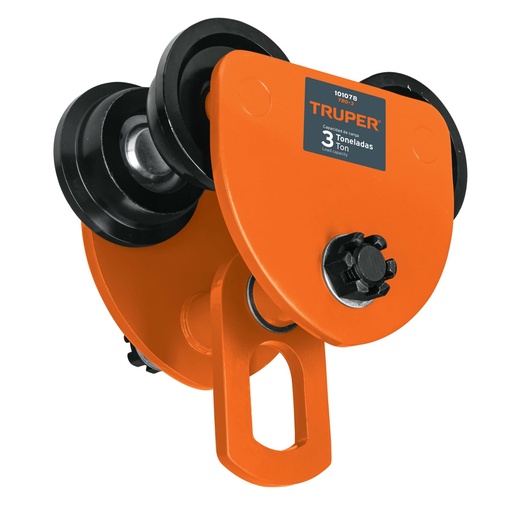 [101078] Trole de carga 3 ton para vigas IPS e IPR, ajustable, TRUPER TRO-3
