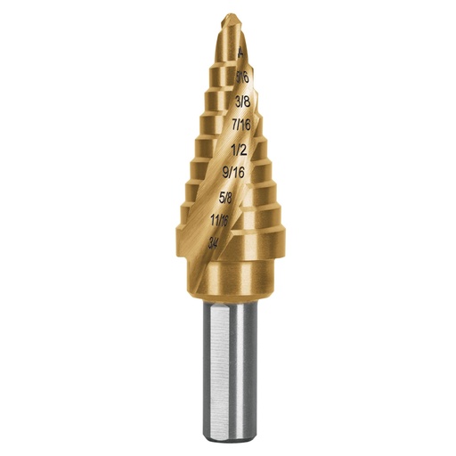 [101552] Broca escalonada titanio 9 escalones 1/4' a 3/4', EXPERT BES-9X