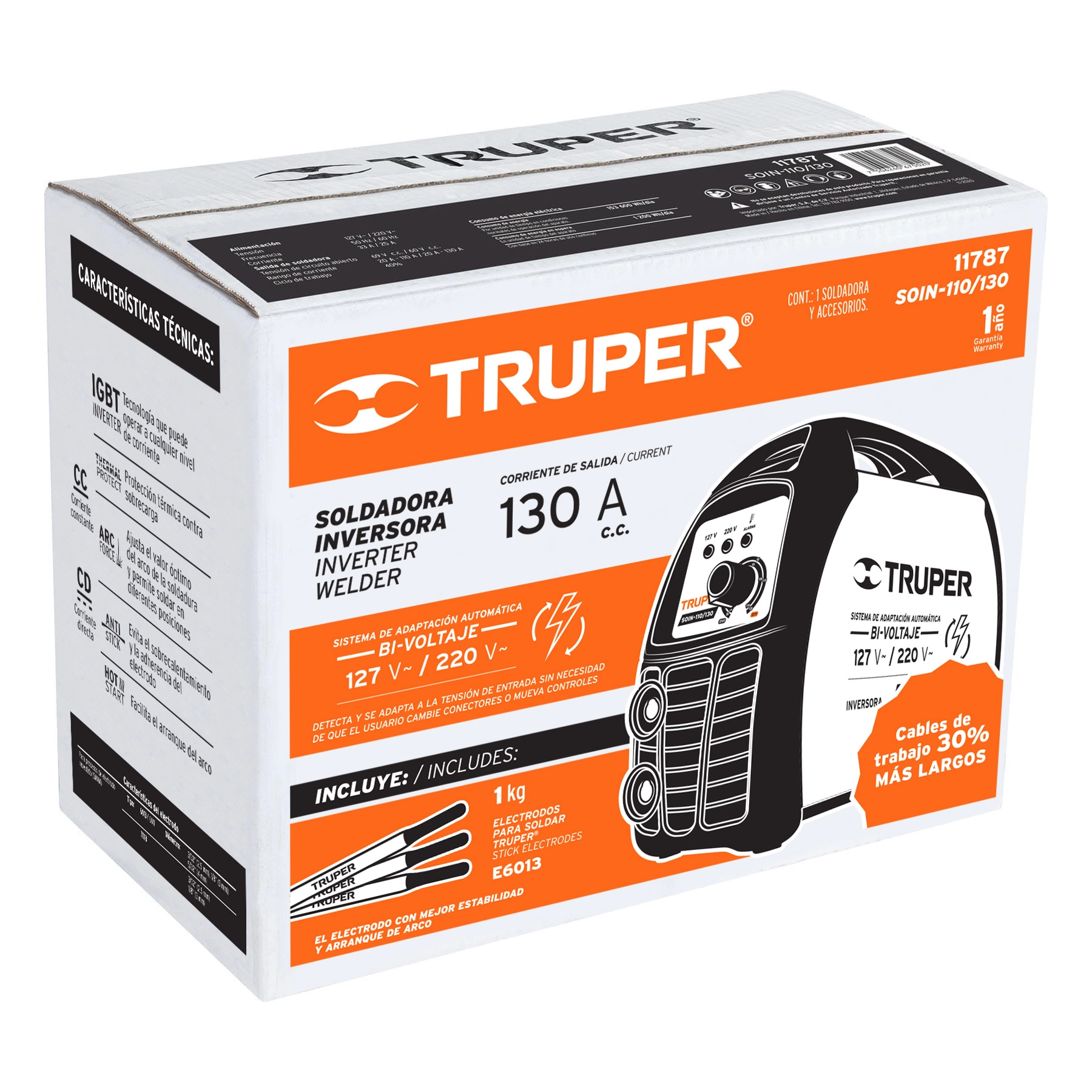 Caja de empaque de repuesto para SOIN-110/130, TRUPER CJ-SOIN-110/130